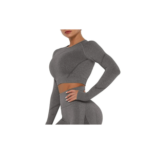 Ensembles de sport personnalisables à rayures serrées, antichoc, avec fermeture éclair, manches longues, pour la mode, la santé, le massage, la gym et le fitness - Product Image 4