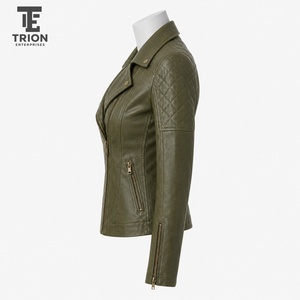Veste en cuir élégante pour femme, conçue avec des matériaux de qualité supérieure pour un confort, une durabilité et un look confiant et tendance. - Product Image 2