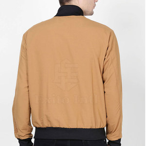 Chaqueta Bomber de Invierno para Hombre, Resistente al Viento, con Cuello Alto y Logotipo Frontal, Material de Nailon/Poliéster, Alta Calidad, Venta al Por Mayor - Product Image 3