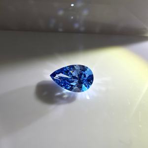 Diamante de laboratorio de 1.5 quilates, corte pera, azul intenso, brillante, VS2, certificado IGI, piedra suelta para la elaboración de joyas. - Product Image 4