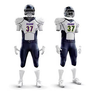 Uniforme de Fútbol Americano Juvenil Sublimado Personalizado al por Mayor 2206, Jersey de Entrenamiento Universitario Extra Grande para Equipos Unisex con Nombre de Equipo - Product Image 1