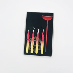 คีมต่อขนตาปลอมเคลือบผงสีเงินแบบกำหนดเองแหนบต่อขนตาที่ผ่านการทดสอบด้วยมือทำจากสเตนเลส - Product Image 4