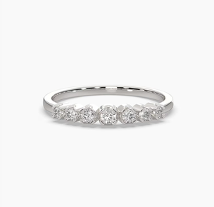 Bague de fiançailles vintage en or jaune 14 carats plaqué argent, diamant de laboratoire de haute pureté certifié IGI, taille brillant, qualité supérieure - Product Image 1