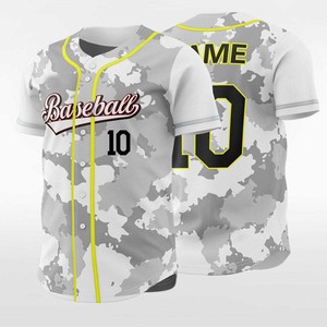 Camiseta de Béisbol Sublimada Transpirable, Chaqueta de Béisbol Ligera con Botones y Estampado Vintage Personalizado para Hombre - Product Image 4