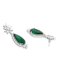 Women's Silver Plated Alloy Geometric <b>Crystal</b> Necklace Earring <b>Set</b> Classic Wedding Jewelry Third Party Certified Claw Setting - Product Image 2
