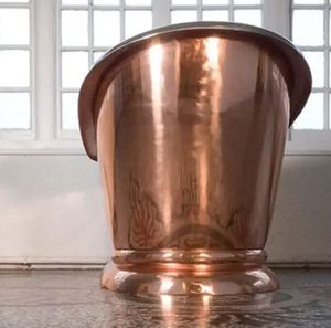 Bañera Independiente de Cobre, Bañera Rectangular Clásica sin Tapa, Bañera Portátil de Metal para Spa en Casa - Product Image 1