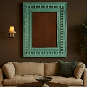 Elegant Aqua Accent <b>Mirror</b> for Modern Homes Decorative Handcrafted Detailing with Vibrant Coastal Charm - Product Image 5