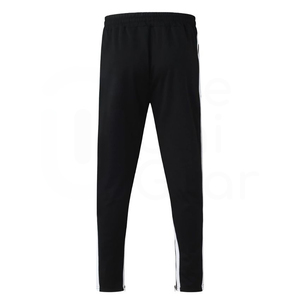 Men's Black Tracksuit Set Full <b>Zip</b> <b>Hooded</b> Long Sleeve Solid Color Casual Wear Autumn Breathable Polyester Material - Product Image 3