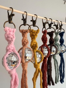 Stylish Crystal Ball Rope Key Holder Decorative Object Ideal For <b>Backpack</b> And Purse Decoration Elegant Crystal Hanging Ornament - Product Image 4