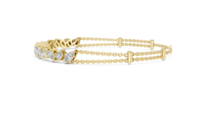 ชุดกำไลเพชรเม็ดเจียระไนแบบผสมที่เพาะเลี้ยงในห้องปฏิบัติการ ราคาไม่แพง ทองคำแท้ 18 กะรัต ชุบโรเดียม ดีไซน์เรียบง่าย เหมาะสำหรับเป็นของขวัญ ใส่ไปงานปาร์ตี้ - Product Image 2