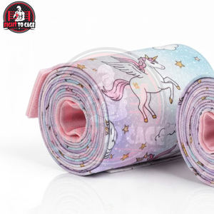 Vendas elásticas para manos de boxeo juveniles con estrellas de purpurina rosa y morada, accesorios de entrenamiento de boxeo de algodón duradero con efecto holográfico - Product Image 5