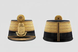 Premium Quality Embroidered Peak Cap Gold Pattern Decorative Adjustable Outdoor Uniform Style Headwear Custom Handmade Design - Product Image 3