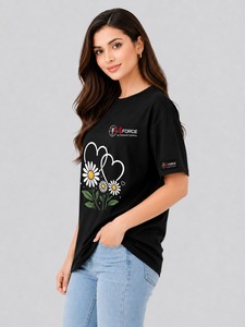 เสื้อยืดผู้หญิงขายดี ผ้าฝ้ายนุ่ม สวมใส่สบาย แฟชั่นทันสมัย พร้อมบริการสร้างแบรนด์ส่วนตัว รับผลิตแบบ OEM โรงงานผลิตโดยตรง สนับสนุนการผลิต - Product Image 2