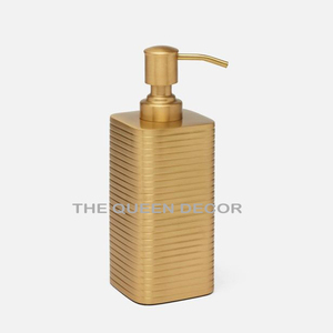 ที่จ่ายสบู่เหลวแบบมีลายตอก  วัสดุสแตนเลสสตีลสีเงินเงา รูปทรงกลม ใช้ในครัว - Product Image 3