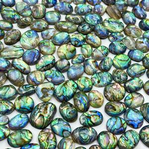 Concha de abulón con doble cristal y gema tallada en forma de rosa para la fabricación de anillos y colgantes para mujeres. - Product Image 2