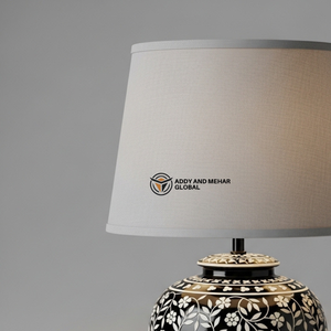 Modern Bone Inlay Table Lantern Aesthetic Floral Inlay <b>Ginger</b> <b>Jar</b> Light High-End Handicraft Decorative Accent Lamp with Custom - Product Image 6