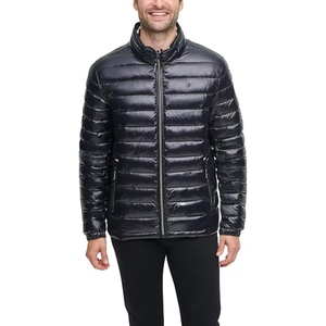 Blouson matelassé pour homme à capuche aspect cuir avec garniture en fourrure, manteau d'hiver chaud et décontracté pour l'extérieur, veste de mode, fournisseur OEM personnalisé - Product Image 5