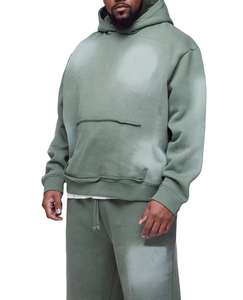 Chándal Deportivo de Alta Calidad con Logo Personalizado, Sudadera con Capucha Lisa de Manga Larga, Chándal Deportivo para Hombre - Product Image 3