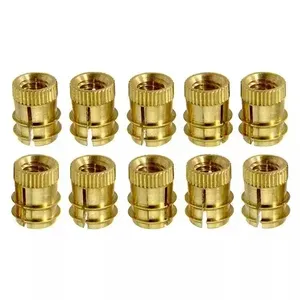 Écrous à insérer en laiton M10 métriques, longueur 18 mm, type à bride autobloquante pour raccord de tuyau, installation de gaz - Product Image 3