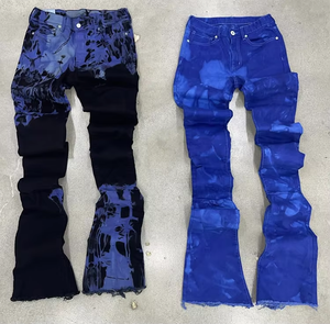EDGE DENIM - Jeans de Mezclilla Vintage con Diseño Personalizado para Hombre, Lavado Tie Dye - Product Image 4