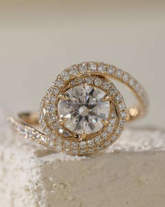 IGI/GIA Lab Grown Cut Diamond <b>Vintage</b> 14k Rose <b>Gold</b> Unisex Wedding/Anniversary/Party <b>Ring</b> Fine Cut Engagement <b>Ring</b> for Unisex - Product Image 1