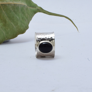 Bague en onyx noir, argent sterling 925, bague en pierre précieuse faite à la main, fournisseur en gros, cadeau d'anniversaire, bijoux unisexe - Product Image 2