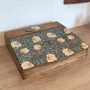 Boîte en bois imprimée pour archives de lettres, boîte à bijoux, boîte de rangement pour documents et organisation de papiers, vente en gros - Product Image 6