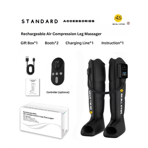 เครื่องนวดเท้าและขาแบบลมอัด ชาร์จผ่าน USB พกพาสะดวก 4 ช่องลม บรรเทาอาการปวดเมื่อย ได้รับมาตรฐาน CE ODM OEM โดย As All Star - Product Image 5