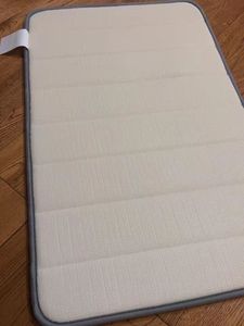 Minimalist Rectangle Memory Foam Bath Mat With <b>Rubber</b> Backing Anti Slip Solid Black For Bathroom <b>Floor</b> - Product Image 4
