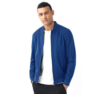 Chaqueta Bomber Casual de Invierno para Hombre con Logotipo Personalizado, Transpirable, de Alta Calidad, Manga Larga, Estilo Urbano, Cuello Alto con Capucha y Letras Luminosas - Product Image 1