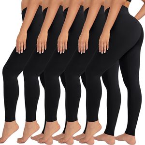 Leggings de sport pour femme taille haute, tricotés extensibles, pour yoga, gym, course et tenue de sport, coupe ajustée - Product Image 1