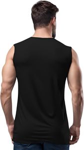 เสื้อกล้ามออกกำลังกายผู้ชาย ผ้าฝ้าย ใส่สบาย อุ่นสบาย เหมาะกับฤดูร้อน ฤดูใบไม้ร่วง ฤดูหนาว ทุกฤดู สีพื้น รับสั่งทำ - Product Image 3