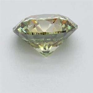 Diamant de laboratoire certifié, taille ronde, vert fantaisie, 2,00 carats, en vrac, pour la fabrication de bijoux - Vente chaude - Product Image 2
