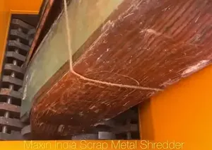 Trituradora de Metal de Doble Eje de Alta Gama, 4000 a 5000 Kg/H, Sistema de Trituración de Metal Semiautomático de Uso Pesado - Product Image 5