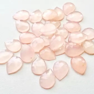 3x4mm Quartz Rose Naturel Facettes Poire Coupe Pierres Précieuses Lâches pour les Bijoux Personnalisés chez les Fournisseurs en Gros Coût d'Usine - Product Image 1