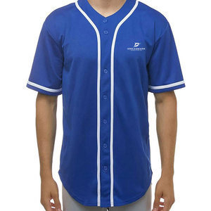 Maillot de baseball pour homme à manches courtes, léger, respirant, prix abordable, 100% polyester, design tendance, en vente en ligne - Product Image 1