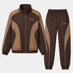 Ensemble de survêtement décontracté pour femme, hiver, à capuche, en nylon/coton de haute qualité, anti-bactérien, avec veste coupe-vent courte et short - Product Image 3