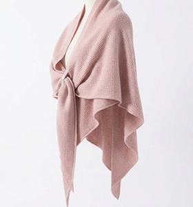 French-style Daily Small Neck Cover Scarves Travel Outer <b>Cape</b> Fashion Plain Color Hollow-out Knitted Triangular Shawls for <b>Women</b> - Product Image 2