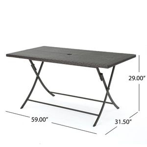 <b>Foldable</b> Rectangle Outdoor Dining <b>Table</b> - Product Image 3