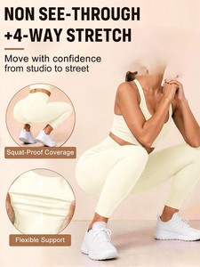 <b>Womens</b> High Waist Compression <b>Leggings</b> Stretch Fitness Pants Yoga Gym Workout Running Athletic Breathable Quick Dry Activewear - Product Image 5