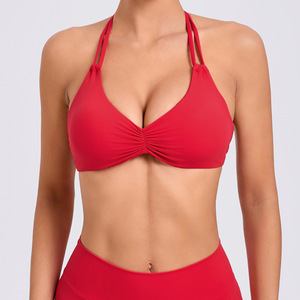 Sportswear Fitness Workout Bra Sexy Backless Strappy Wireless Shockproof Yoga Clothing Sports Bra - Product Image 4