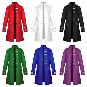 Mens <b>Gothic</b> Long <b>Jacket</b> Blazer Steampunk Tuxedo Medieval Coat Costume Retro Chic 2026 - Product Image 2