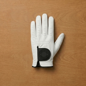 Guante de Golf de Piel Cabretta Premium OEM con Marcador Magnético de Bola, Agarre Suave Transpirable, Logotipo Personalizado, Marca Privada, Anti-UV, con Ranuras para los Dedos - Product Image 1