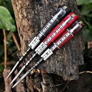 Cuchillo de Camping Plegable Personalizado de Damasco, Grabado, Estilo Único Industrial, Regalo Personalizado, Producto de Palace LLC, Precio Económico - Product Image 2