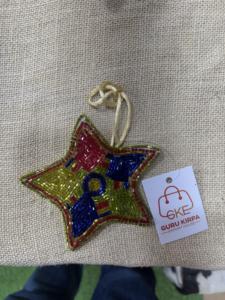 Abalorio de alta calidad hecho a mano, estilo bohemio cristiano, con perlas de imitación y cuentas de vidrio lampwork en forma de paz, para bolso infantil, con cuentas de semilla - Product Image 5