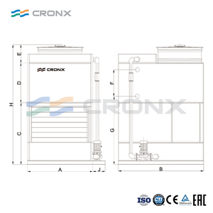 <span class=keywords><strong>Tour</strong></span> de refroidissement industrielle à flux croisé à circuit fermé, équipement de refroidissement de haute performance, fabricant d'équipements de refroidissement par eau - Product Image 3