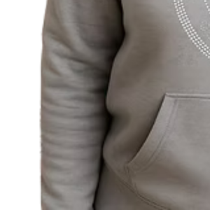 Sudadera con Capucha Gris para Mujer, con Logotipo Redondo Transparente y Brillante, Informal, de Manga Larga, para Uso Diario, Ropa Cómoda para el Estilo de Vida - Product Image 5