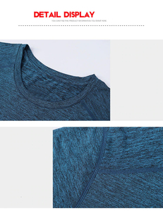 Ensemble de vêtements décontractés pour hommes, été, deux pièces, t-shirt à manches courtes et short, écologique, 100% coton, fitness - Product Image 5