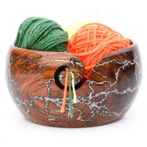 Cuenco de Hilo de Madera Estilo Antiguo, de Teca Pulida Jali, con Decoración Tallada Ovalada, Soporte para Regalos, Hogar, Cocina, Animal, de AYAANS - Product Image 1