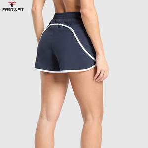 Shorts Deportivos Casuales de Verano para Mujer, a Cuadros, Transpirables, de Cintura Alta, Ajustados, con Logotipo Personalizado, de Secado Rápido, al por Mayor - Product Image 2